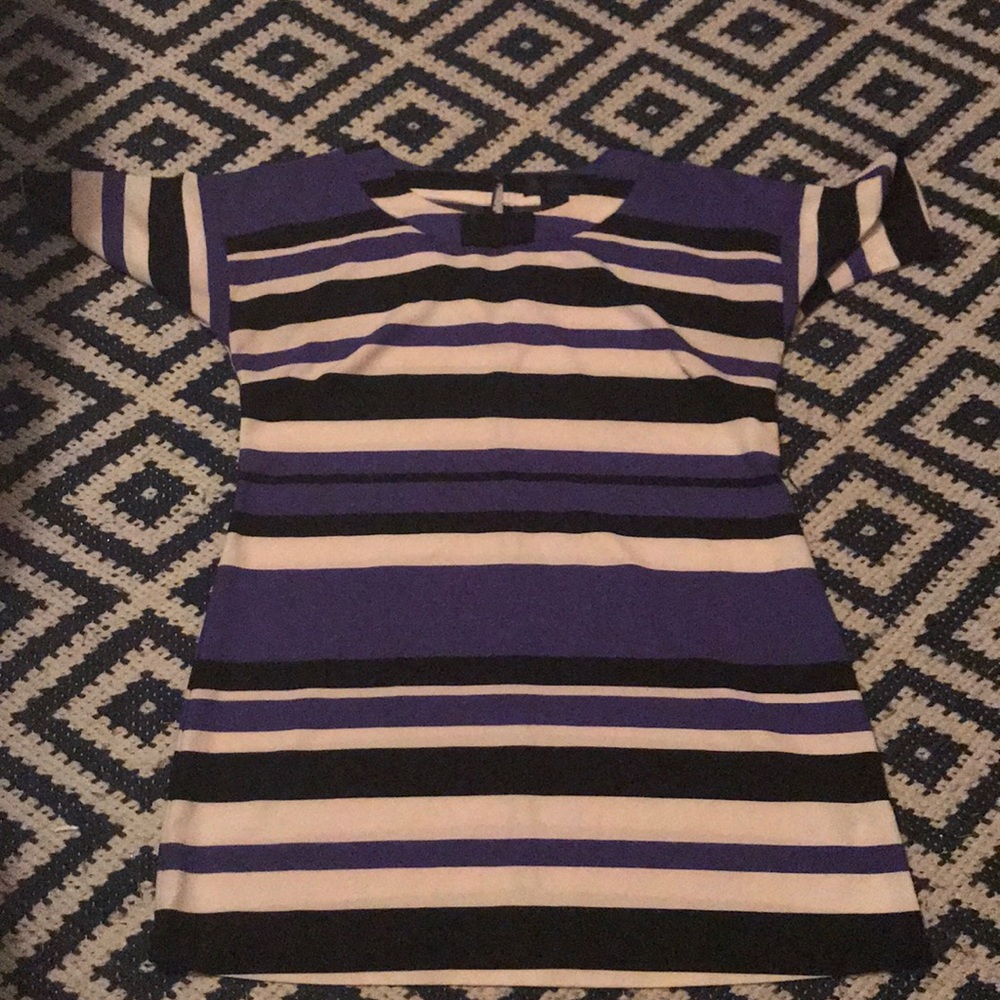 Striped shift dress